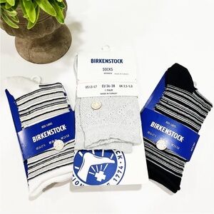 NEW Birkenstock Socks - Pack of 3 Pairs - Ibiza and Cotton Bling Ajour